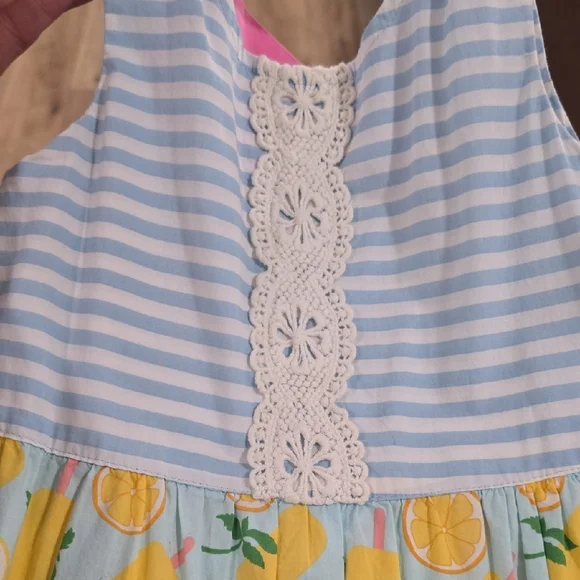Matilda Jane Colorful Striped and Floral Kids Dress - Picture 5 of 7
